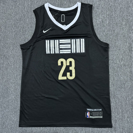 Men's Memphis Grizzlies Derrick Rose #23 Black 2023/24 Swingman Jersey1 - City Edition