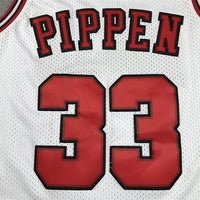 Men's Chicago Bulls Scottie Pippen 1997-98 White Hardwood Classics Swingman Jersey1