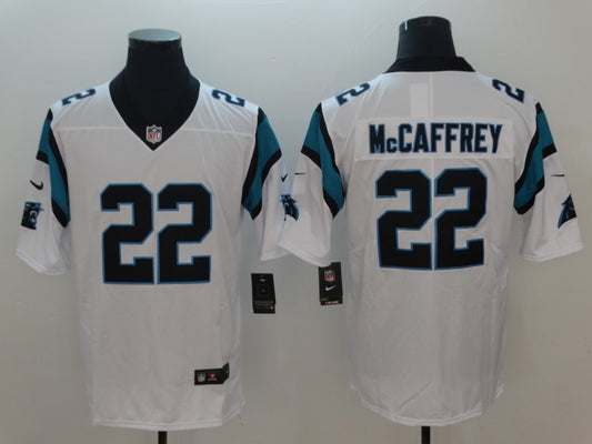 Men's Carolina Panthers Christian McCaffrey #22 White Game Jersey1