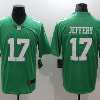 Men's Philadelphia Eagles Alshon Jeffery #17 Green Game Jersey1