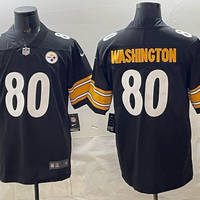 Men's Pittsburgh Steelers Darnell Washington #80 Black Game Jersey