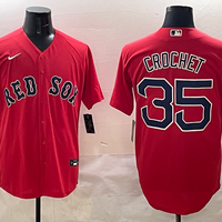 Men's Boston Red Sox Garrett Crochet #35 Red Limited Player Jersey