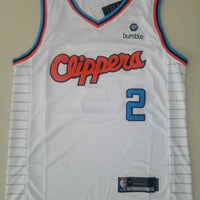 Men's LA Clippers Kawhi Leonard #2 White Player Jersey1