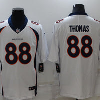 Men's Denver Broncos Demaryius Thomas #88 White Game Player Jersey1