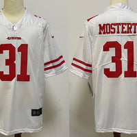 Men's San Francisco 49ers Raheem Mostert #31 White Game Player Jersey1