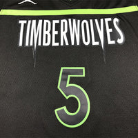 Men's Minnesota Timberwolves Anthony Edwards #5 Black 2022/23 Swingman Jersey1 - Statement Edition