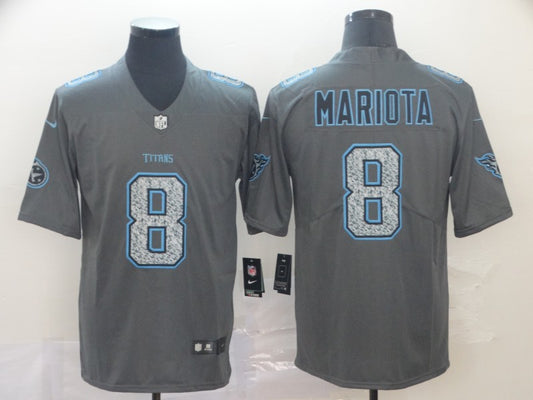 Men's Tennessee Titans Marcus Mariota #8 Gray Game Jersey1