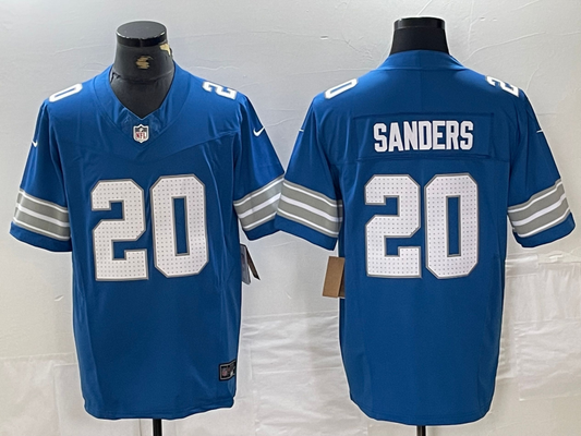 Men's Detroit Lions Barry Sanders #20 Blue Vapor F.U.S.E. Limited Jersey1
