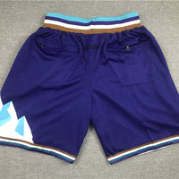 Utah Jazz Purple Vintage Basketball Shorts - 2