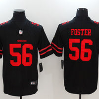 Men's San Francisco 49ers Ruben Foster #56 Black Game Player Jersey1