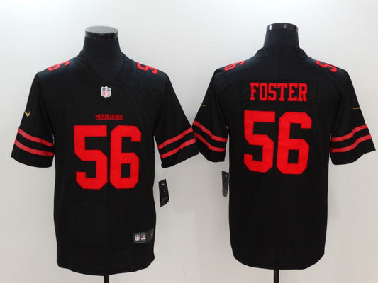 Men's San Francisco 49ers Ruben Foster #56 Black Game Player Jersey1