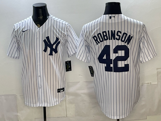 Men's New York Yankees Jackie Robinson #42 White Limited Player Jersey