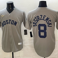Men's Boston Red Sox Carl Yastrzemski #8 Gray Replica Player Jersey