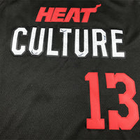 Men's Miami Heat Bam Adebayo #13 Black 2023/24 Swingman Jersey1 - City Edition