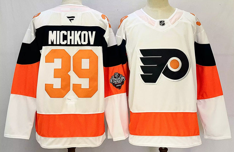 Men's Philadelphia Flyers Matvei Michkov #39 White Player Jersey1