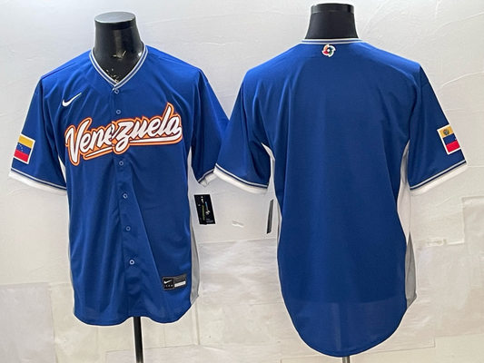 Men's Venezuela Baseball Royal 2026 World Baseball Classic Stadium Jersey