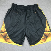 Men's Golden State Warriors Black 2022/23 City Edition Basketball Shorts1
