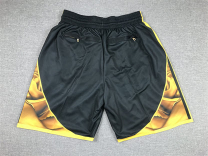 Men's Golden State Warriors Black 2022/23 City Edition Basketball Shorts1