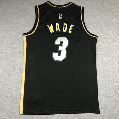 Men's Miami Heat Dwyane Wade #3 NBA Black Swingman Jersey1