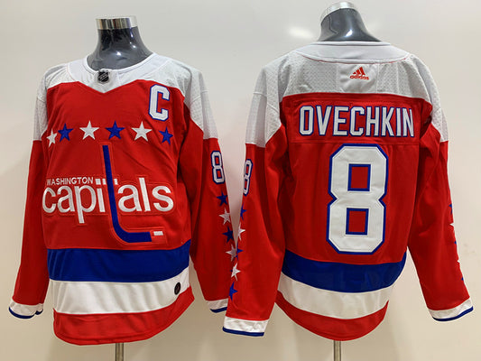Men's Washington Capitals Alexander Ovechkin #8 Red Home Breakaway Player Jersey1