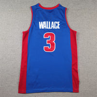 Men's Detroit Pistons Ben Wallace #3 Blue 2003/04 Hardwood Classics Swingman Jersey1