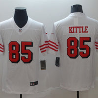 Men's San Francisco 49ers George Kittle #85 White Game Player Jersey1