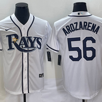Men's Tampa Bay Rays Randy Arozarena #56 White Replica Player Jersey1