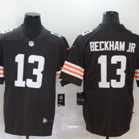 Men's Cleveland Browns Odell Beckham Jr. #13 Brown Game Player Jersey1