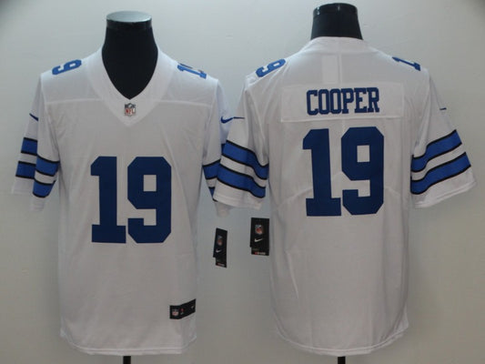 Men's Dallas Cowboys Amari Cooper #19 White Custom1 Game Jersey1