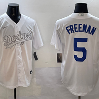 Men's Los Angeles Dodgers Freddie Freeman #5 White Player Jersey1