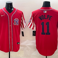 Men's New York Yankees Anthony Volpe #11 Red Limited Player Jersey