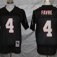 Men's Atlanta Falcons Brett Favre Mitchell & Ness Black Legacy Replica Jersey1