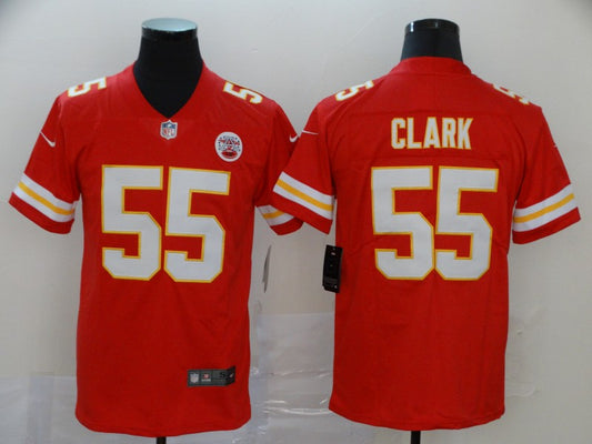 Men's Kansas City Chiefs Frank Clark #55 Red Game Jersey1
