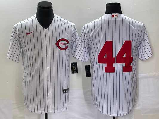 Men's Cincinnati Reds Elly De La Cruz #44 White 2022 MLB at Field of Dreams Game Authentic Player Jersey1