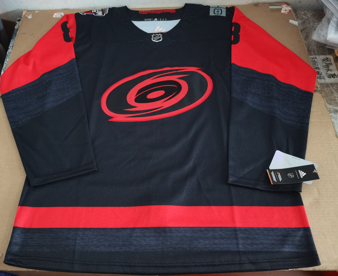 Men's Carolina Hurricanes Brent Burns #8 Black Home Breakaway Player Jersey1