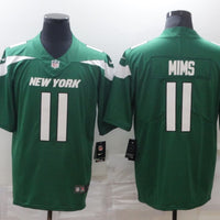 Men's New York Jets Denzel Mims #11 Green Game Jersey1