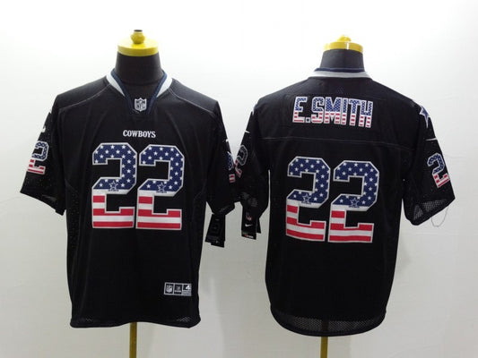 Men's Dallas Cowboys Emmitt Smith #22 Black Game Jersey1