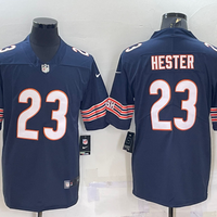Men's Chicago Bears Devin Hester #23 Navy Game Jersey1
