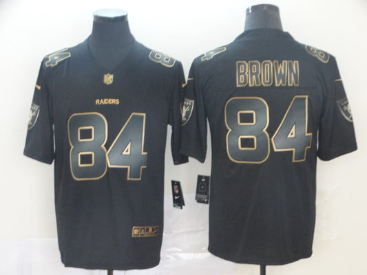 Men's Las Vegas Raiders Antonio Brown #84 Black Player Game Jersey1