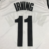 Men's Brooklyn Nets Kyrie Irving White 2019 Fast Break Player Movement Jersey1