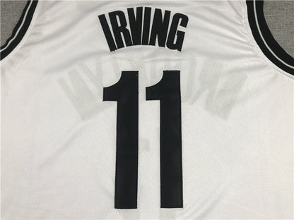 Men's Brooklyn Nets Kyrie Irving White 2019 Fast Break Player Movement Jersey1