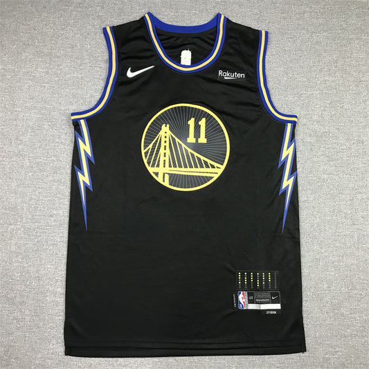 Men's Golden State Warriors Klay Thompson #11 City Edition Black Classic Jersey1