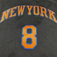 Men's New York Knicks OG Anunoby #8 Black Swingman Jersey - Statement Edition