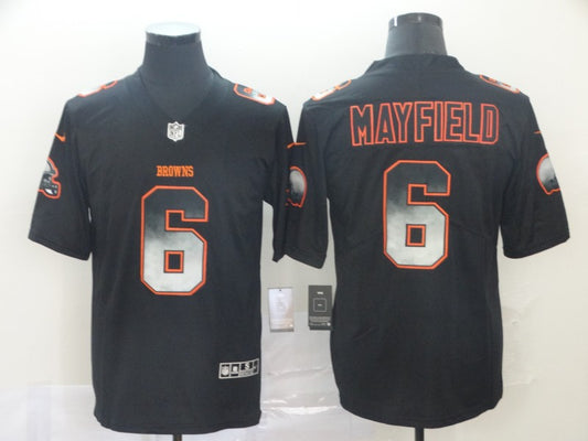Men's Cleveland Browns Baker Mayfield Black Alternate Game Jersey1