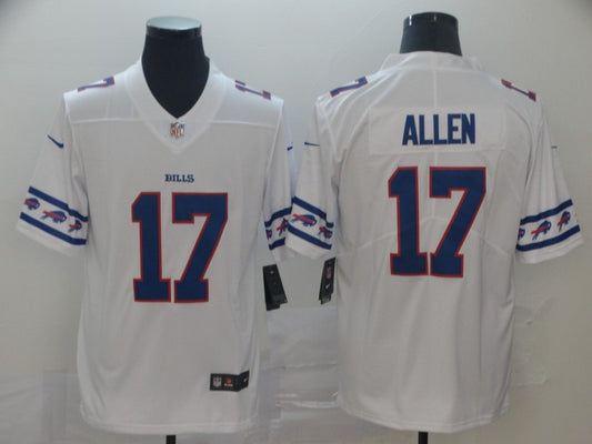 Men's Buffalo Bills #17 Josh Allen White Game Jersey1