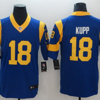 Men's Los Angeles Rams Cooper Kupp #18 Blue Game Jersey1