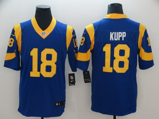 Men's Los Angeles Rams Cooper Kupp #18 Blue Game Jersey1