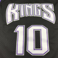Men's Sacramento Kings Domantas Sabonis #10 Black Hardwood Classics Swingman Jersey1