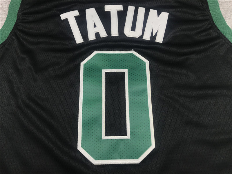 Men's Boston Celtics Jayson Tatum #0 Black 2022/23 Statement Edition Swingman Jersey1