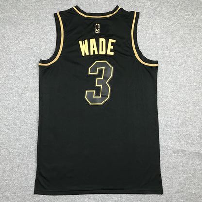 Men's Miami Heat Dwyane Wade #3 NBA Black Swingman Player Jersey1